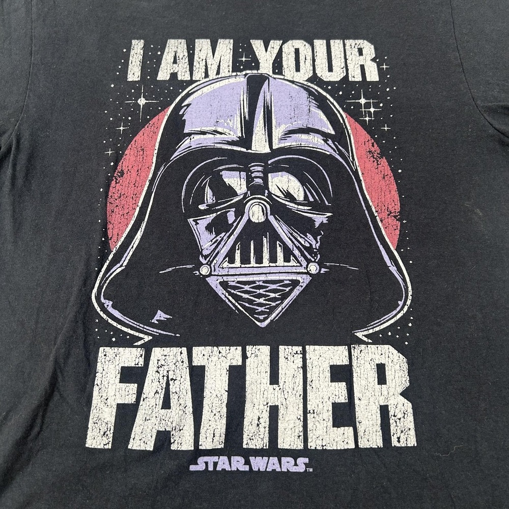 Star Wars Shirt Mens Medium Black I Am Your Father Darth Vader Graphic Tee Dad